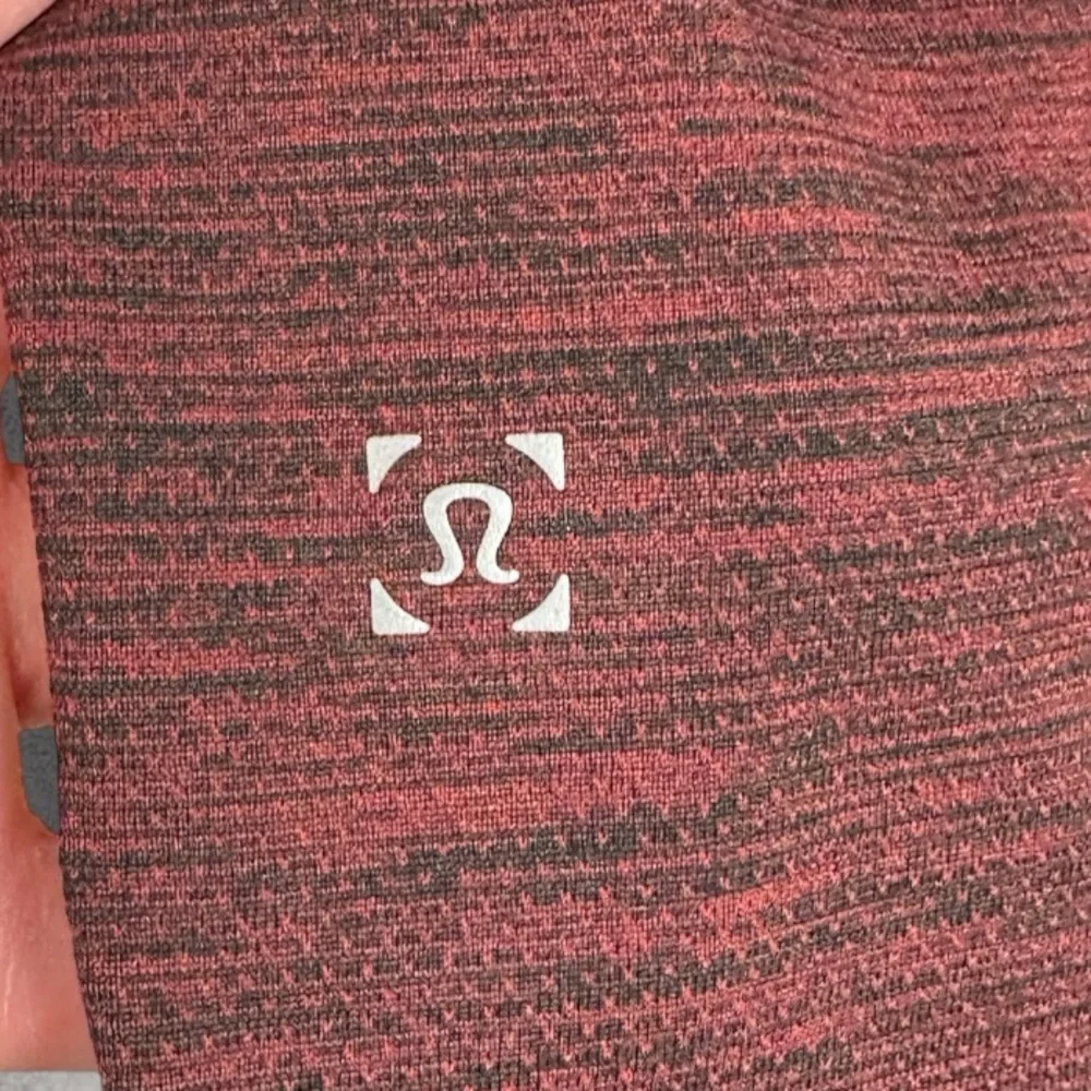 Lululemon Vent Tech Long Sleeve Henley Shirt Mens Size Large Oxblood Red Black L - Picture 4 of 13